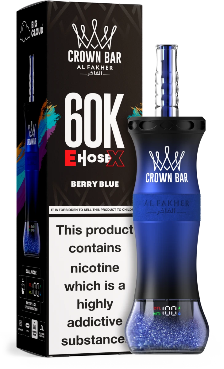 Al Fakher E-Hose X 60000 Puffs Disposable Vape – Blueberry | VapouAE VAPOUAE
