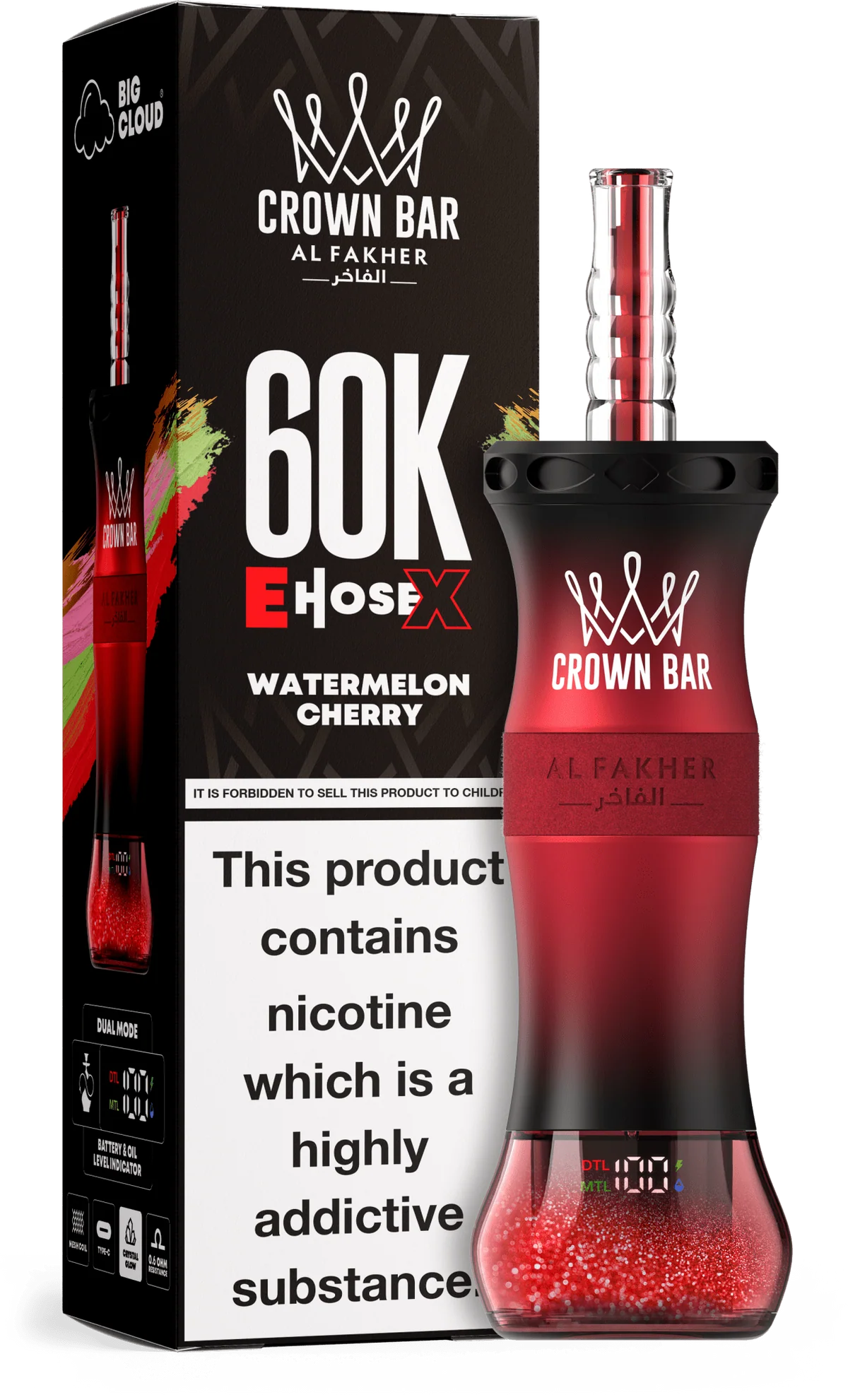 Al Fakher E-Hose X 60000 Puffs Disposable Vape – Watermelon | VapouAE VAPOUAE