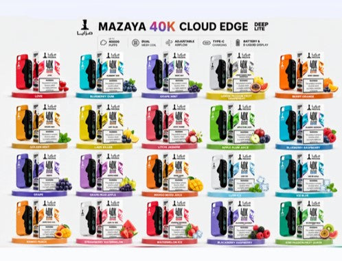 Mazaya Deep Lite 40K Disposable Vape – 15 Flavors
