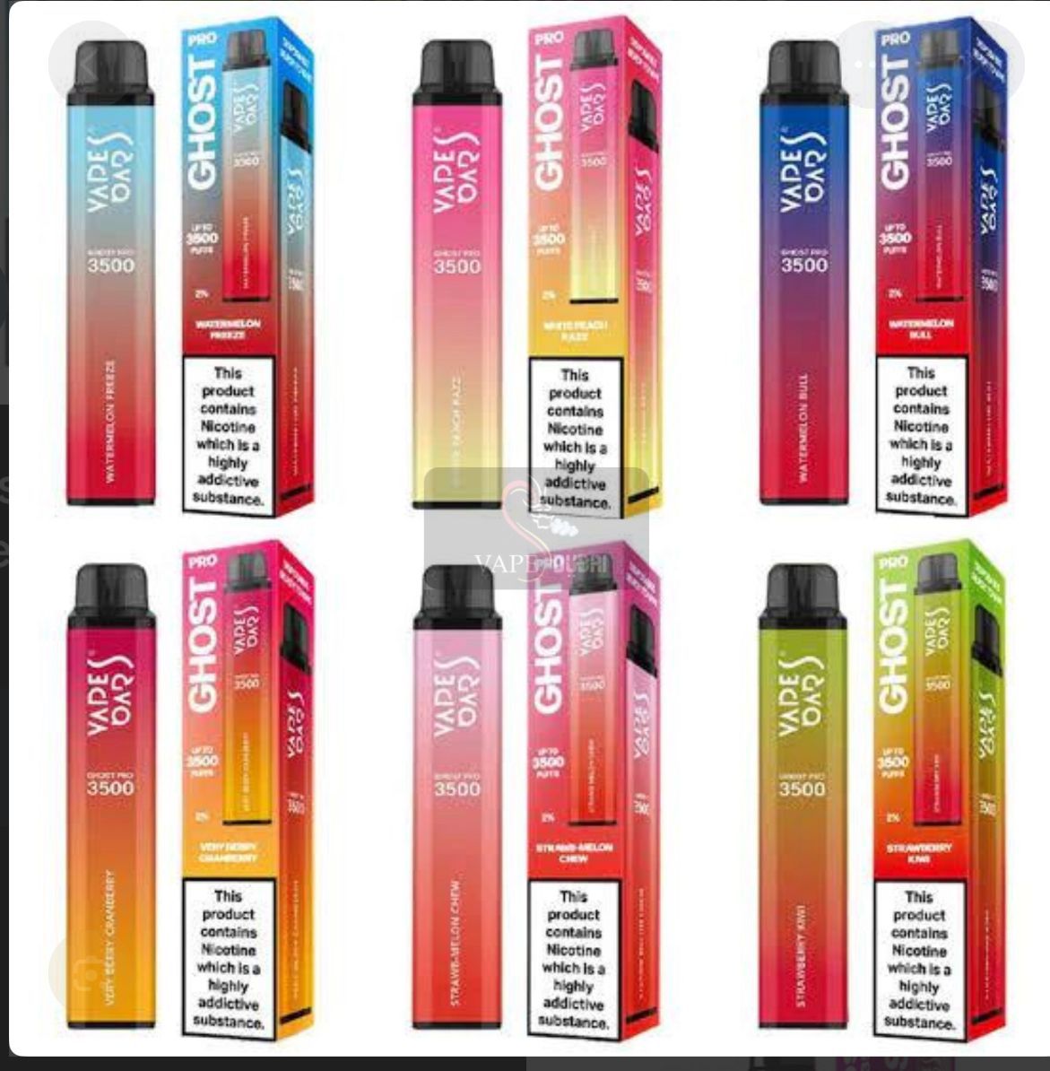 Ghost Pro 3500 Disposable Vape Dubai
